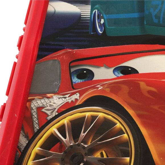 Disney Pixar Cars Movie Red Storage Case Carrier Holds Up To 50 Cars (#2) - Picture 9 of 10